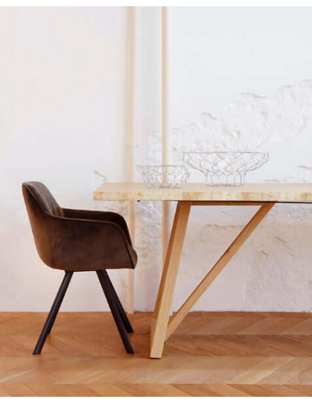 Poltrona imbottita e rivestita in velluto VELLUTO per ufficio e contract sde887008