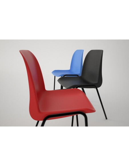 Chaise avec tablette écritoire empilable scolaire coloris spo72022