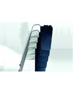 Cadira amb pala  apilable per a aules amb estructura negra sop72022 2