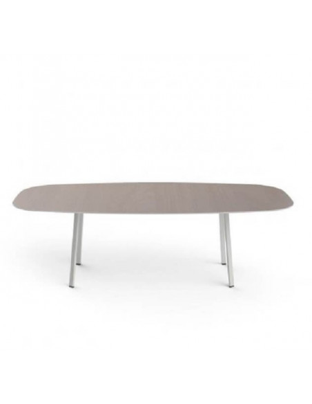 Mesa de diseño con cristal madera o fenólico NOREN mho1032065