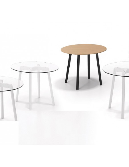 Mesa de diseño con cristal madera o fenólico NOREN mho1032065