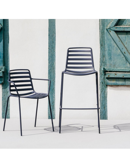 Sgabelli de bar-Sgabello impilabile Street di media altezza di Enea per hotel e contract sta227002