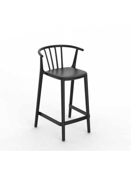 Tabourets de bar-Tabouret de hauteur moyenne empilable WOODY par RESOL sta1032062