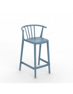 Stools for bar and terrace-Medium Height stackable Stool WOODY by RESOL sta1032062 2