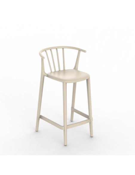 Tabourets de bar-Tabouret de hauteur moyenne empilable WOODY par RESOL sta1032062