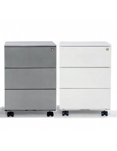 Calaixera de metall amb rodes i pany aca2033001