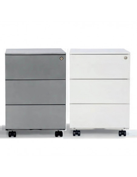 Metal drawers cabinet with wheels and lock aca2033001