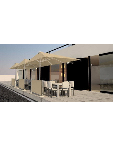 TOP CONTRACT Mástil Lateral Parasol profesional ELITE Desplazado pho2035003