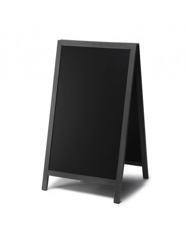 Chakboard sidewalk menu for restaurant with black frame wood ppi2032002