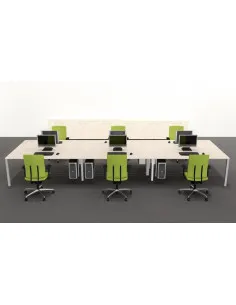 Ensemble de 4 stations de travail de bureau NEMO mop1101047