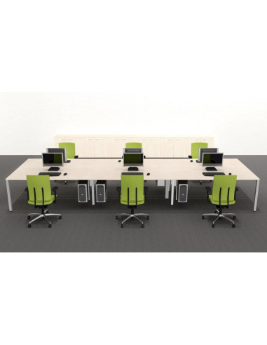 Ensemble de 4 stations de travail de bureau NEMO mop1101047