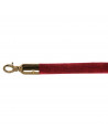 Velvet cord, burgundy color and gold fixing of Velor separator post comp2037003