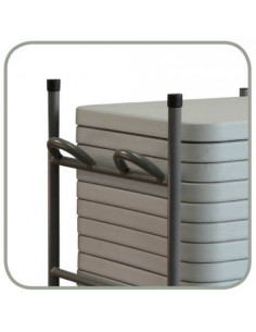 Carro plegable i extensible per a taules de càtering plegables de 90 cm mpl1061031 2