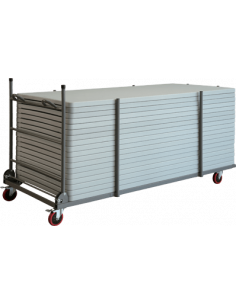 Carro plegable i extensible per a taules de càtering plegables de 90 cm mpl1061031