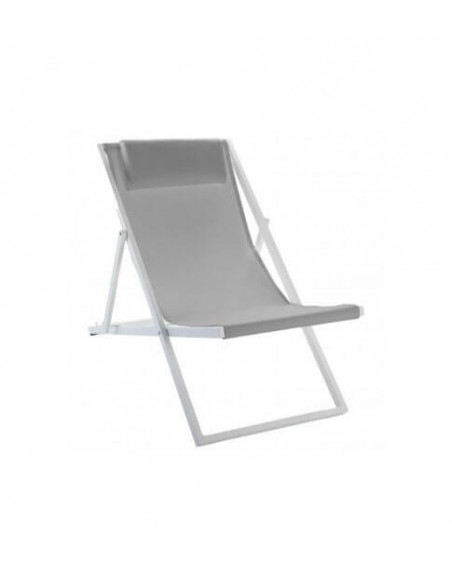 Chaises et Fauteuils de jardin Chaise longue pliante sable en aluminium sho1032087