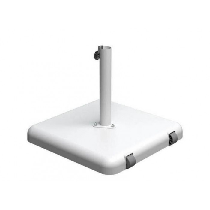 Base Pour Parasol Avec Roues - Poids 13 Kg, Pour Pieds 38-48 Mm, Résine Et Métal, Couleur Charbon