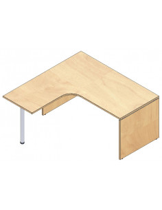 Scrivania d'angolo 160x160cm QUO da MUBBAR mop1101061