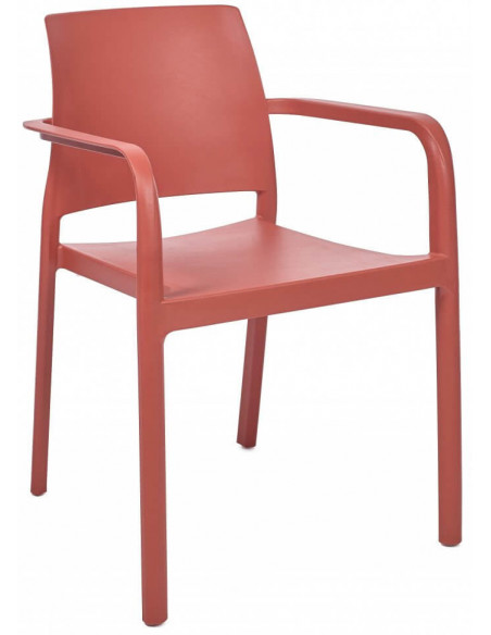 EZPELETA - Stackable outdoor chair with armrests sho1104025