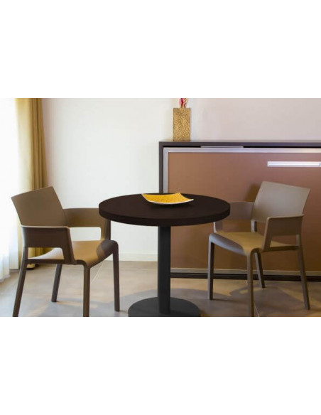 Mesa exterior de  aluminio redonda Barcino Resol mho1032040  Mesas de Terraza