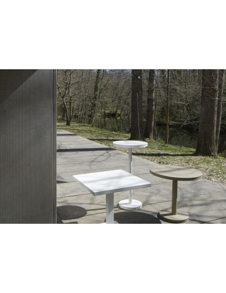 Mesa exterior de  aluminio redonda Barcino Resol mho1032040  Mesas de Terraza