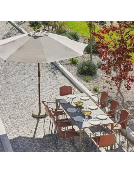 Diam 3m Parasol de bar con estructura de madera Java pho1104024