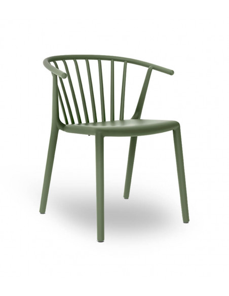 Stackable colored armchair WOODY by Resol sho1032091