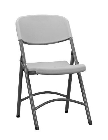 Cadeira dobrável de qualidade ergonómica spl1061004 em branco, preto e cinza