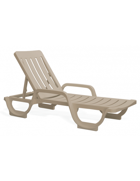 Chaise longue de piscine en polypropylène Joluce Malibu empilable STZ1040002