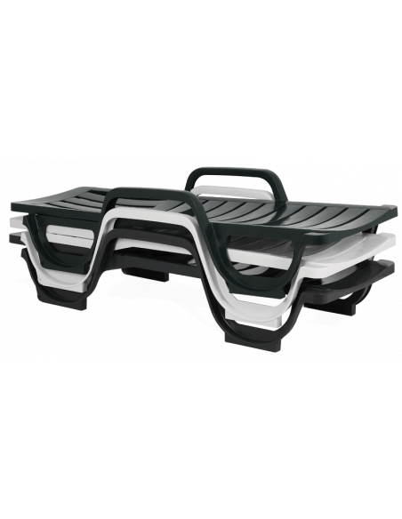Tumbona apilable piscina polipropileno Malibú de Joluce stz1040002-Tumbonas de piscina y playa para hoteles