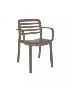 Sedia con braccioli di design impilabile WIND Garbar sho1032103