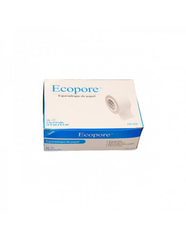 Esparadrapo Ecopore Papel 2,5 x 9,2 m (caja de 12 unidades) fco4001035