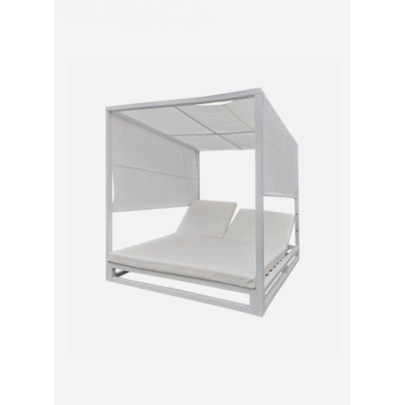 Cama reclinável balinesa de alumínio para praia e piscina sho2005008