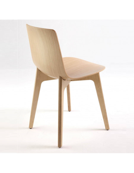 Chaise Lottus WOOD HIGH d'Enea pour contrat, bureau et accueil spo227008