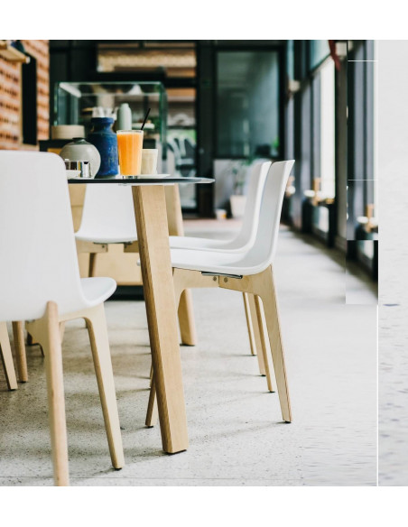 Design chair Lottus WOOD HIGH by Enea for contract and office spo227008