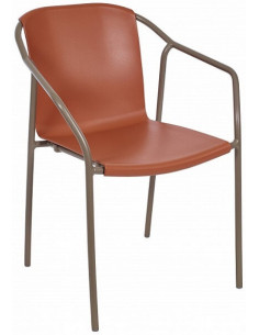 Cadira Alumini ROD amb braços per a terrasses sho1104031