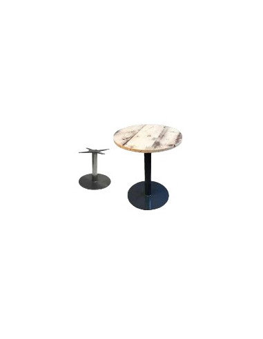 Table d'appoint ronde vintage en bois massif mho1022011