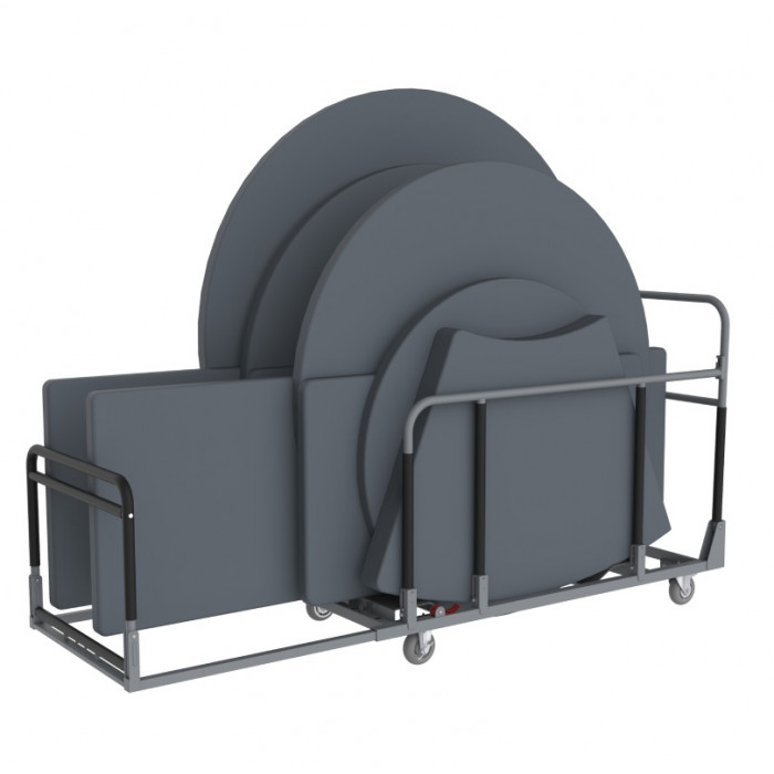 Chariot de rangement pour tables pliantes - Set