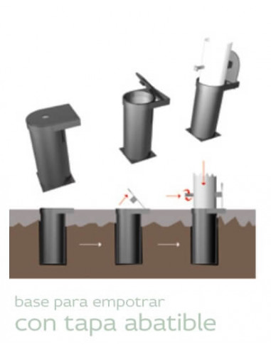 Base Encoastrada a terra per Parasol pho2035013