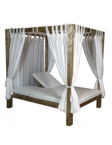 Letto balinese in legno per uso esterno sho2005007