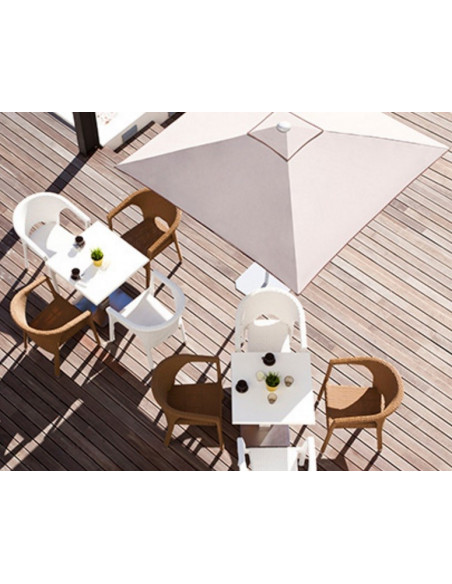 2.5x2.5m Parasol cuadrado aluminio pho1104029-EZPELETA