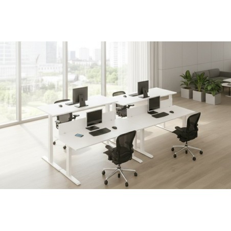 Wooden office desk with adjustable height Join mop1101062-DESKandSIT