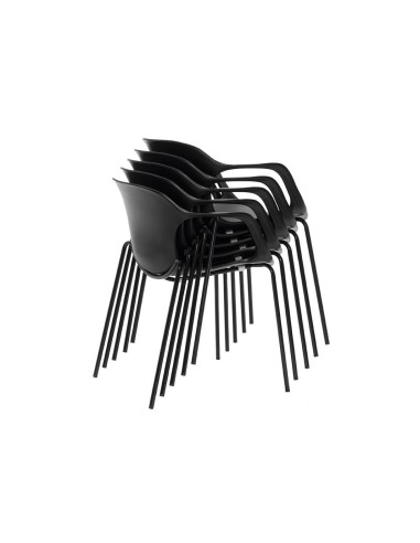 copy of Design chair in black or white with wooden feet ssa2033001