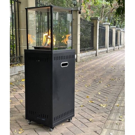 Calefactor de Disseny Quadrat de Gas amb Rodes SAMOA eho1111029