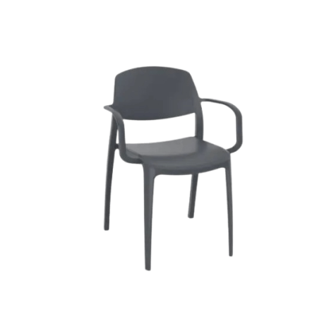 Sedia impilabile con braccioli SMART RESOL sho1032107