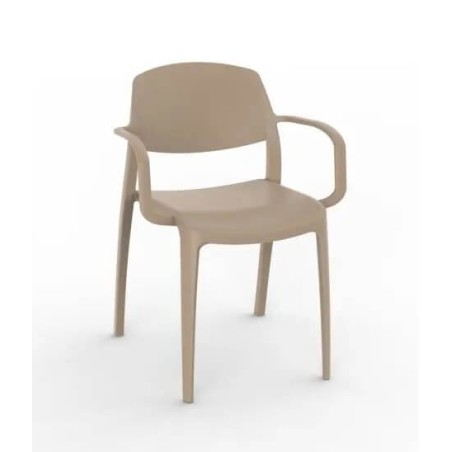 Sedia impilabile con braccioli SMART RESOL sho1032107-RESOL