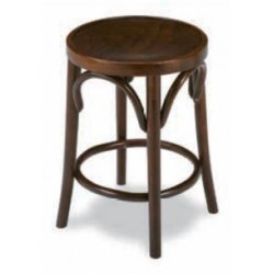 Banqueta rodona de fusta...