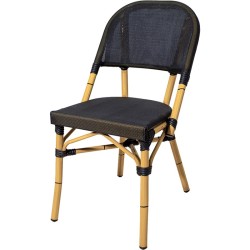 Cadira de terrassa d'alumini i textilè per a cafeteries sho2013006-Cadires de terrassa 2