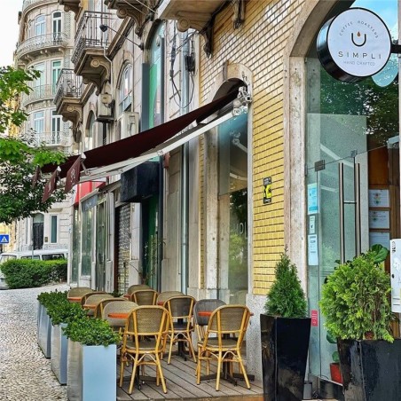 Aluminium and textilene terrace chair for restaurants sho2013006-Chairs terrace