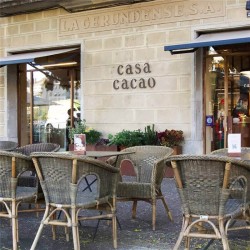 Stackable natural fibre or dark patina armchair for cafes sho2013007-Chairs terrace 2