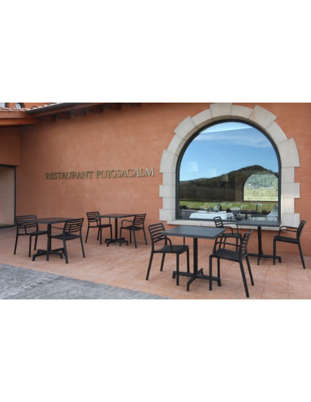 Cadira LAMA de RESOL apilable amb recolza-braços sho1032004  Cadires de terrassa